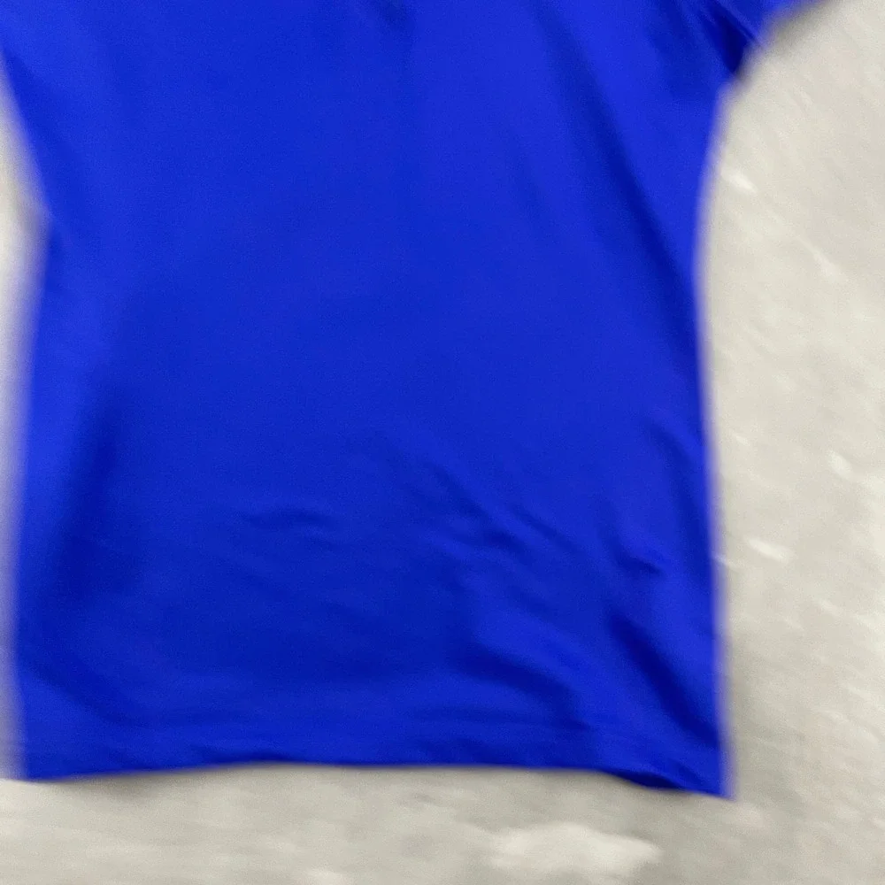 Nike Youth 12-14 Large Royal Blue Quarter Zip Pullover Fit Dry Athletic Top